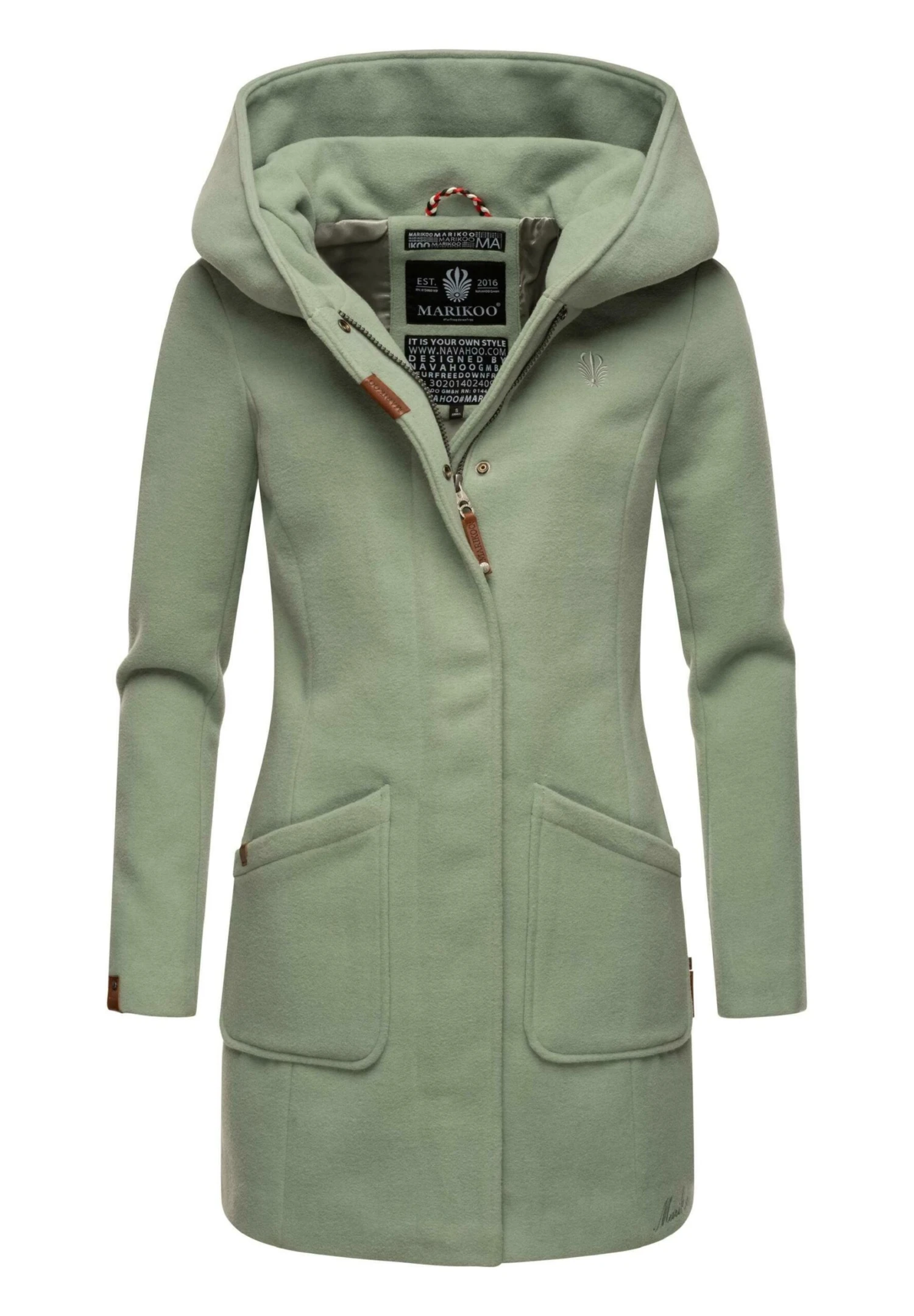 Marikoo Cappotto CortoSmoky Mint Donna Cappotti M5M21U00Q-M12 1 Marikoo Cappotto CortoSmoky Mint Donna Cappotti M5M21U00Q-M12