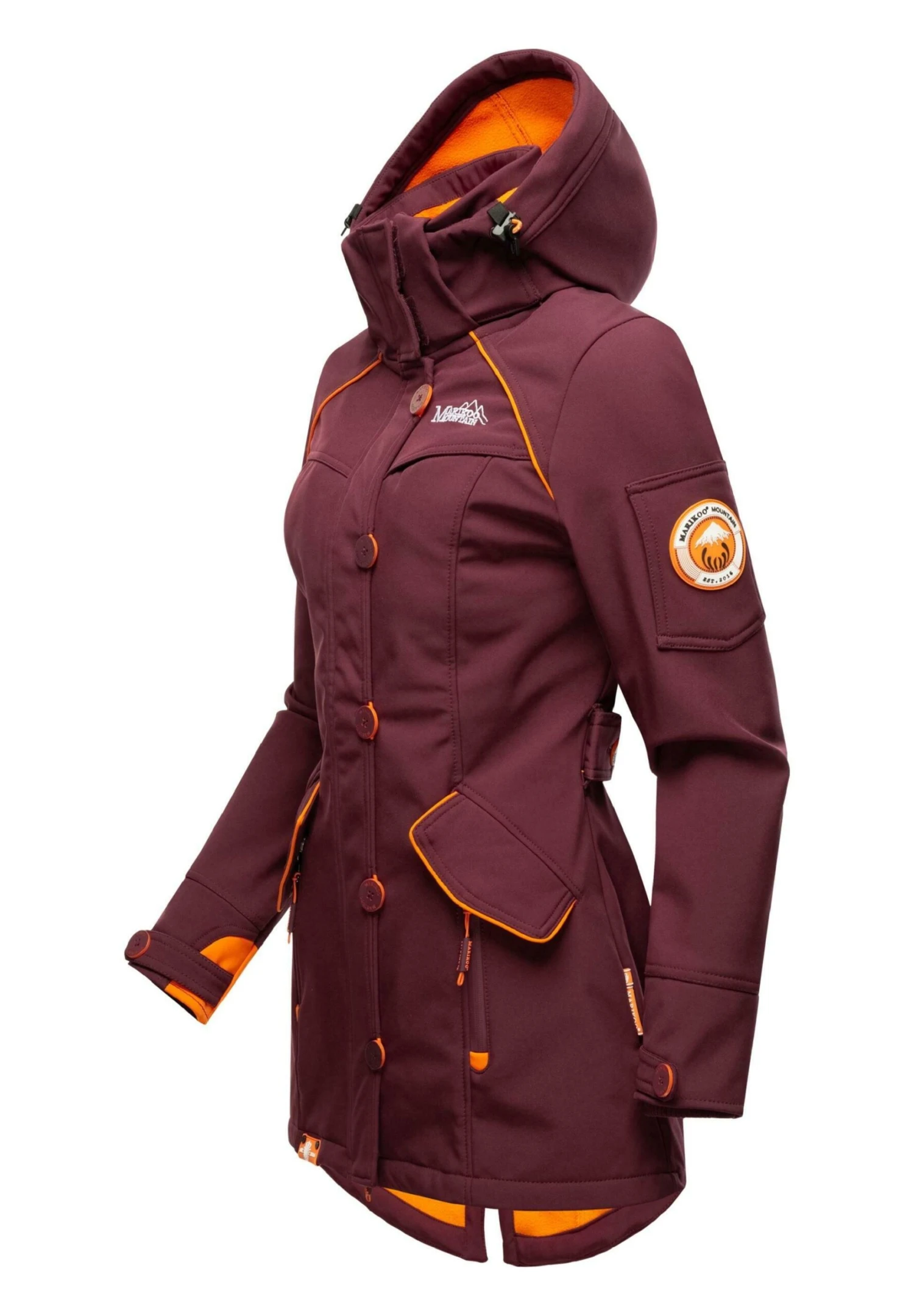 Marikoo Soulinaa - Parka - Dark Red Melange 2 Marikoo Soulinaa - Parka - Dark Red Melange - immagine 2