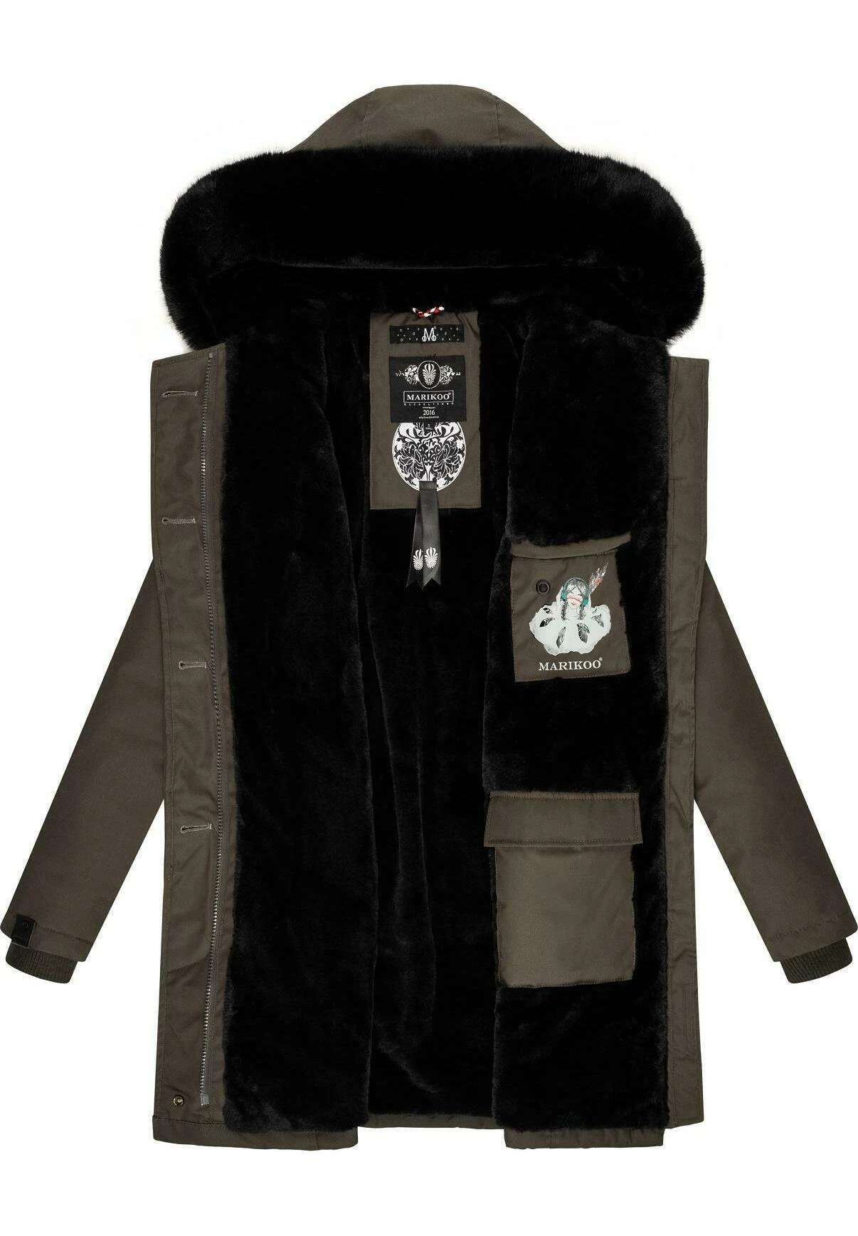 Marikoo Karambaa - Cappotto Invernale - Dark Grey 2 Marikoo Karambaa - Cappotto Invernale - Dark Grey - immagine 2