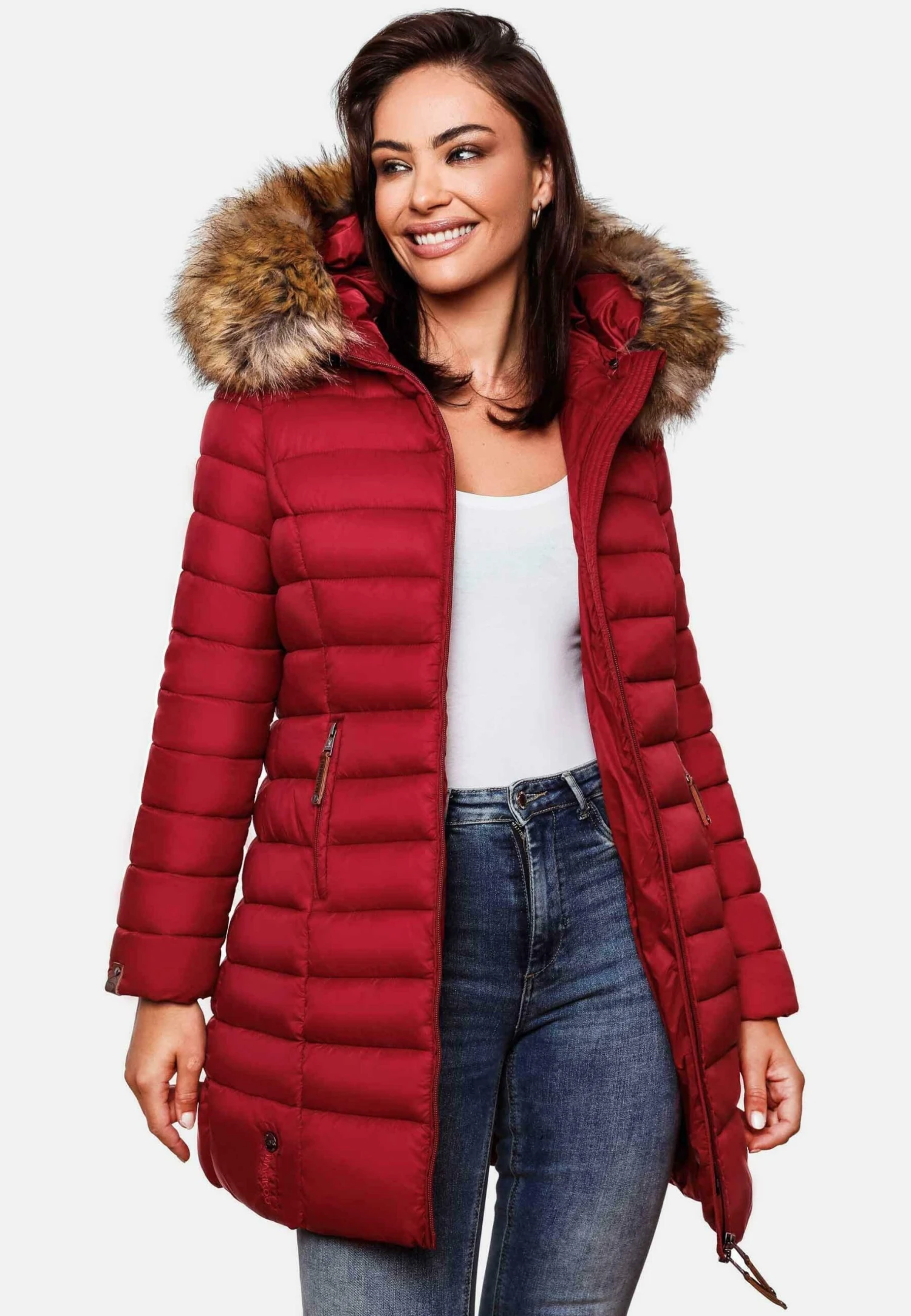 Marikoo SteppCappotto InvernaleBlood Red Donna Cappotti M5M21U001-G16 4 Marikoo SteppCappotto InvernaleBlood Red Donna Cappotti M5M21U001-G16 - immagine 4