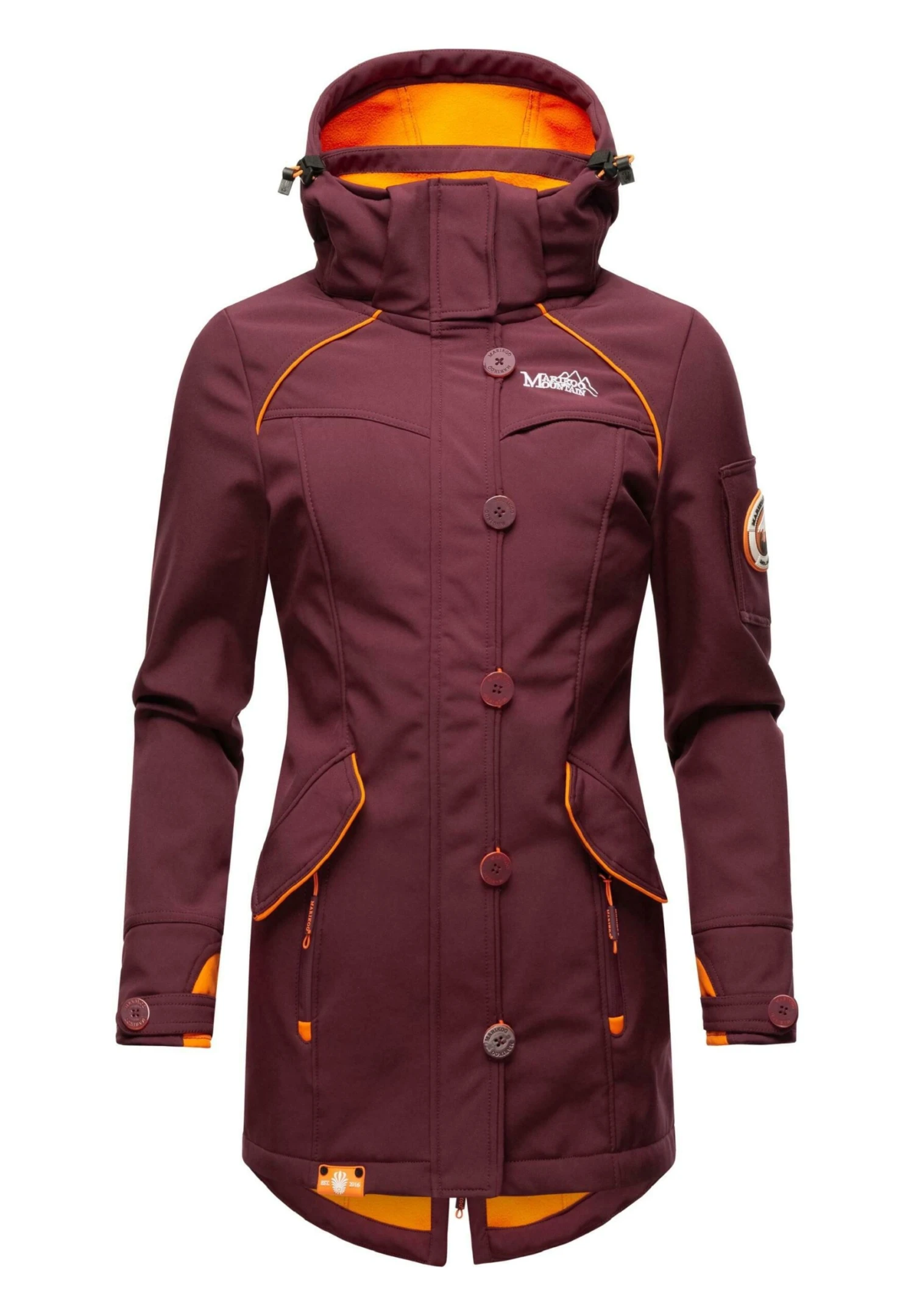 Marikoo Soulinaa - Parka - Dark Red Melange 6 Marikoo Soulinaa - Parka - Dark Red Melange - immagine 6