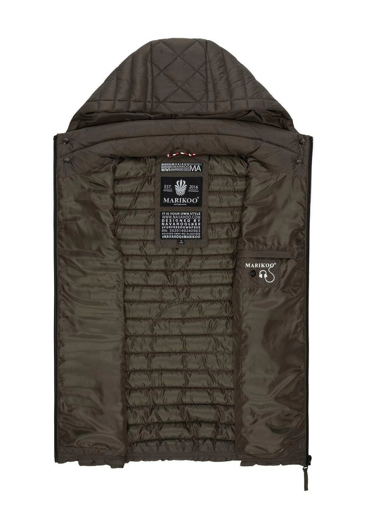 Marikoo HasenpfoteSmanicatoAnthracite Donna Giacche E Blazer M5M21U01B-Q11 4 Marikoo HasenpfoteSmanicatoAnthracite Donna Giacche E Blazer M5M21U01B-Q11 - immagine 4