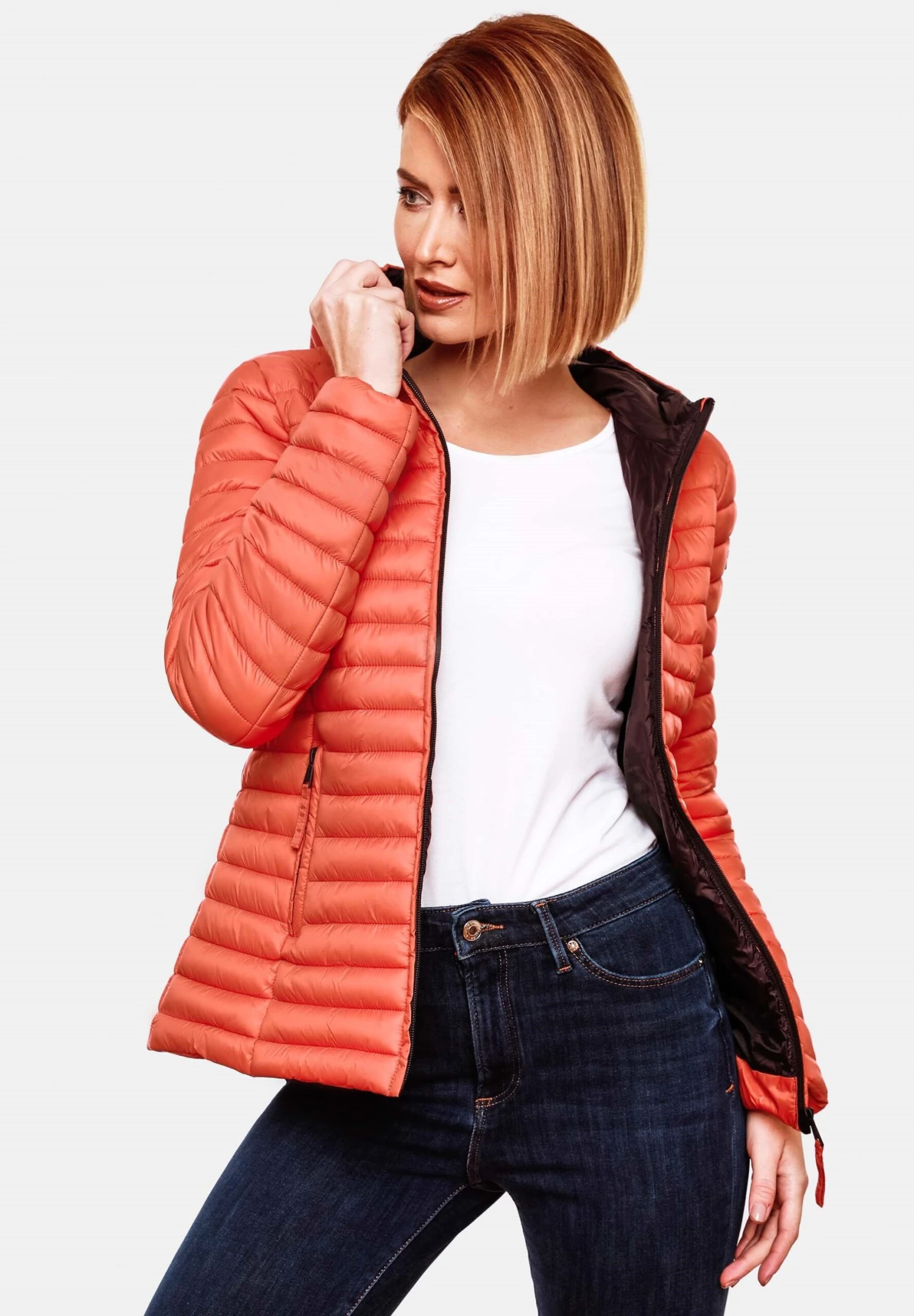 Marikoo AsraaGiacca Da Mezza StagioneCoralle Donna Giacche E Blazer M5M21U00Z-G13 4 Marikoo AsraaGiacca Da Mezza StagioneCoralle Donna Giacche E Blazer M5M21U00Z-G13 - immagine 4