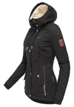 Marikoo BikooCappotto InvernaleBlack Donna Cappotti M5M21U00J-Q11 -Marikoo Negozio 3b139cebfd214605847ff6e48b04ae9a
