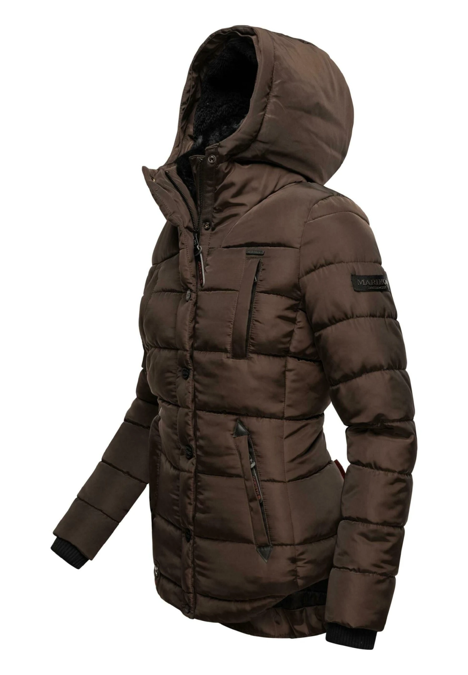 Marikoo LotusblüteGiacca InvernaleDark Choco Donna Giacche E Blazer M5M21G002-O12 2 Marikoo LotusblüteGiacca InvernaleDark Choco Donna Giacche E Blazer M5M21G002-O12 - immagine 2