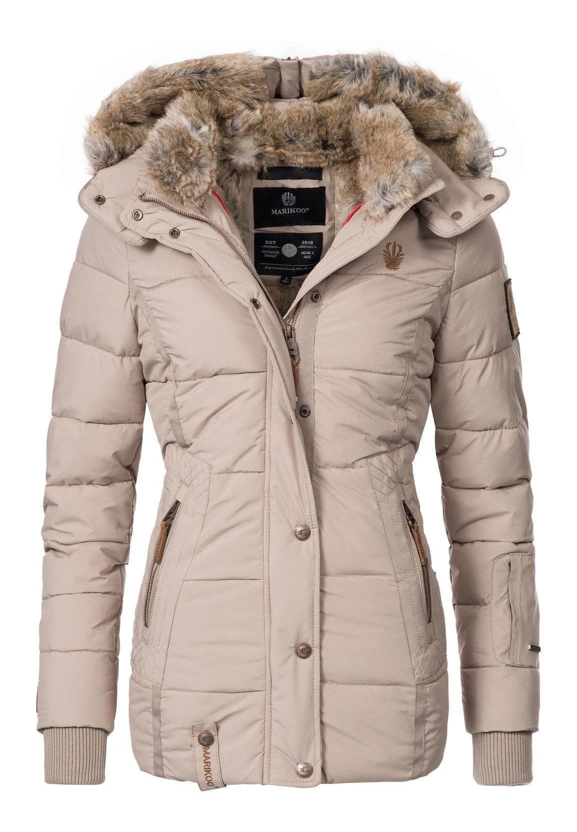 Marikoo NekooGiacca InvernaleBeige Donna Giacche E Blazer M5M21G003-B11 5 Marikoo NekooGiacca InvernaleBeige Donna Giacche E Blazer M5M21G003-B11 - immagine 5