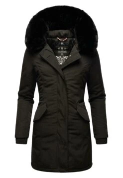 Marikoo KarmaaCappotto InvernaleBlack With Black Fur Donna Cappotti M5M21U00G-Q14 -Marikoo Negozio 47dba6896e9c43a59865fbc99a545e9f