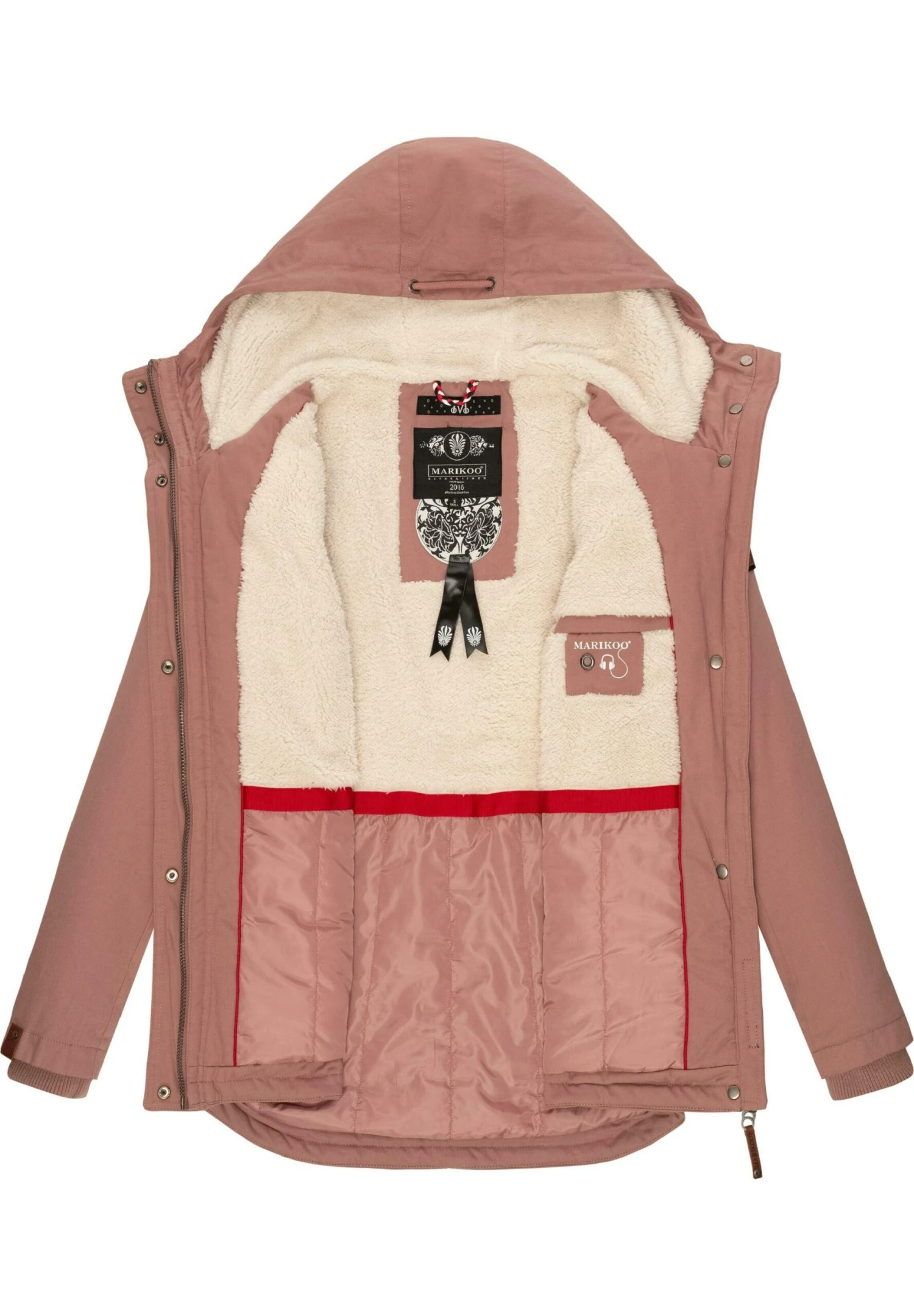 Marikoo BikooCappotto InvernaleTerracotta Donna Cappotti M5M21U00J-O12 4 Marikoo BikooCappotto InvernaleTerracotta Donna Cappotti M5M21U00J-O12 - immagine 4