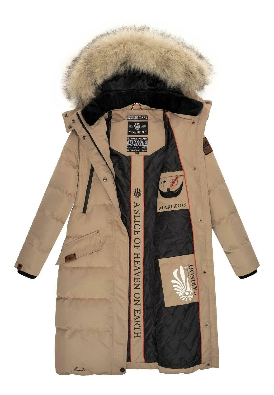 Marikoo Cappotto InvernaleTaupe Donna Cappotti M5M21U017-B11 5 Marikoo Cappotto InvernaleTaupe Donna Cappotti M5M21U017-B11 - immagine 5