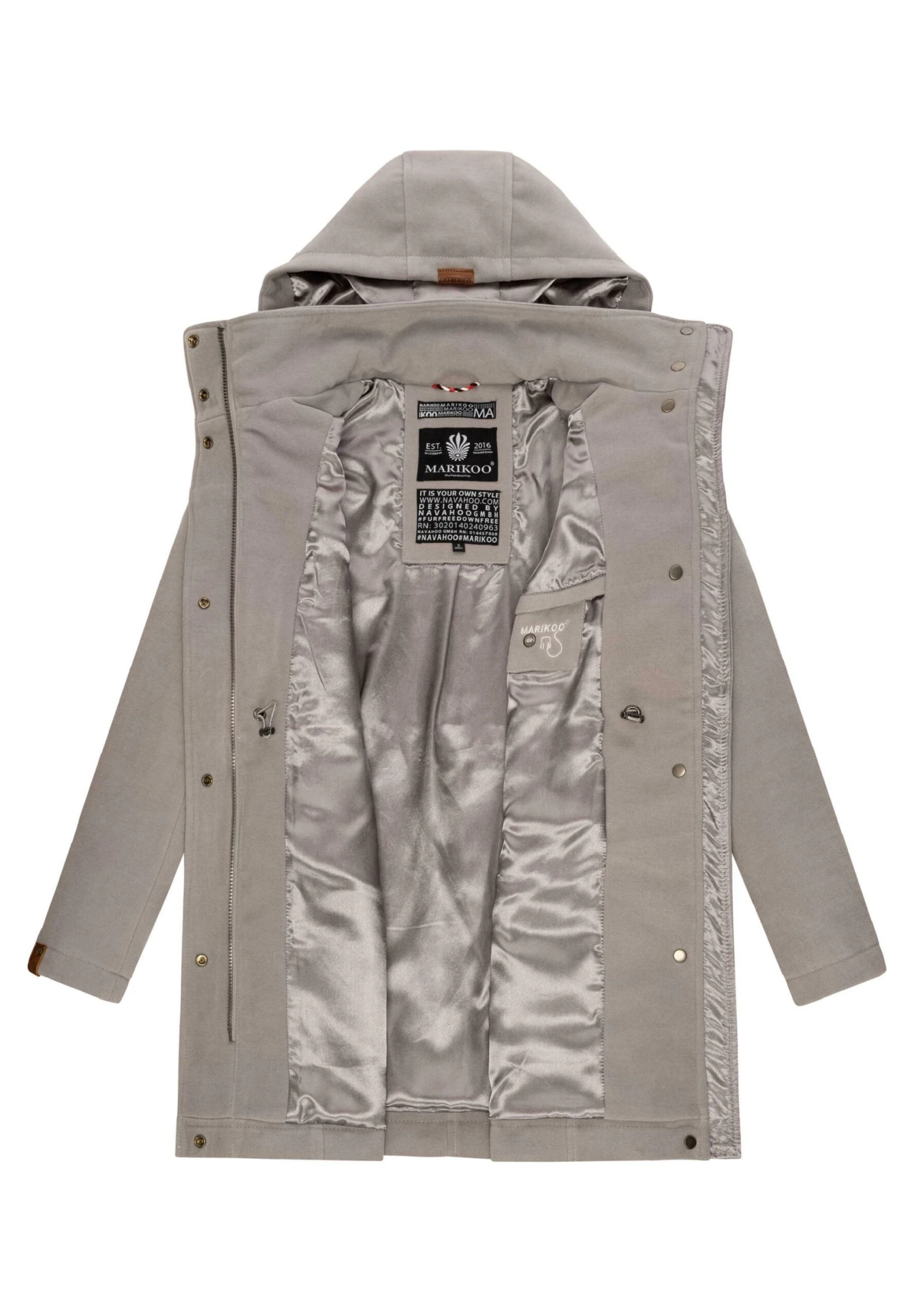 Marikoo Leilaniaa - Cappotto Invernale - Zinc Grey 3 Marikoo Leilaniaa - Cappotto Invernale - Zinc Grey - immagine 3