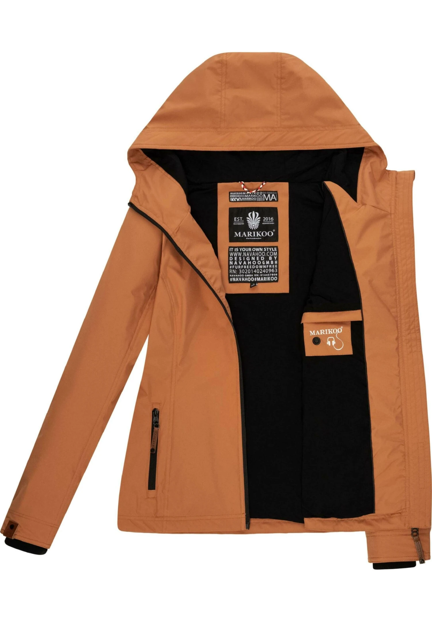 Marikoo BrombeereGiacca OutdoorRusty Cinnamon Donna Giacche E Blazer M5M21U010-O13 4 Marikoo BrombeereGiacca OutdoorRusty Cinnamon Donna Giacche E Blazer M5M21U010-O13 - immagine 4