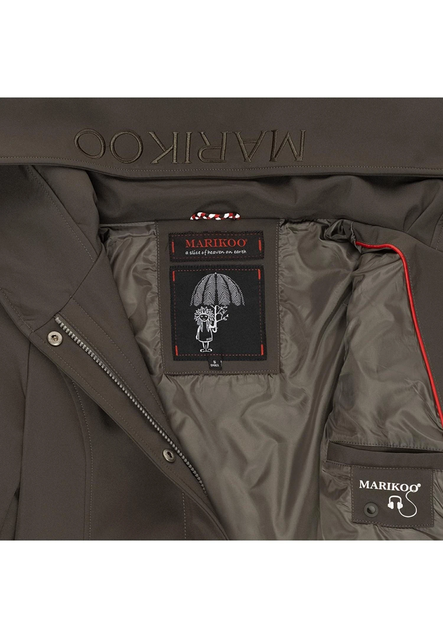 Marikoo MayleenImpermeabileDark Grey Donna Giacche E Blazer M5M21U00V-C11 5 Marikoo MayleenImpermeabileDark Grey Donna Giacche E Blazer M5M21U00V-C11 - immagine 5