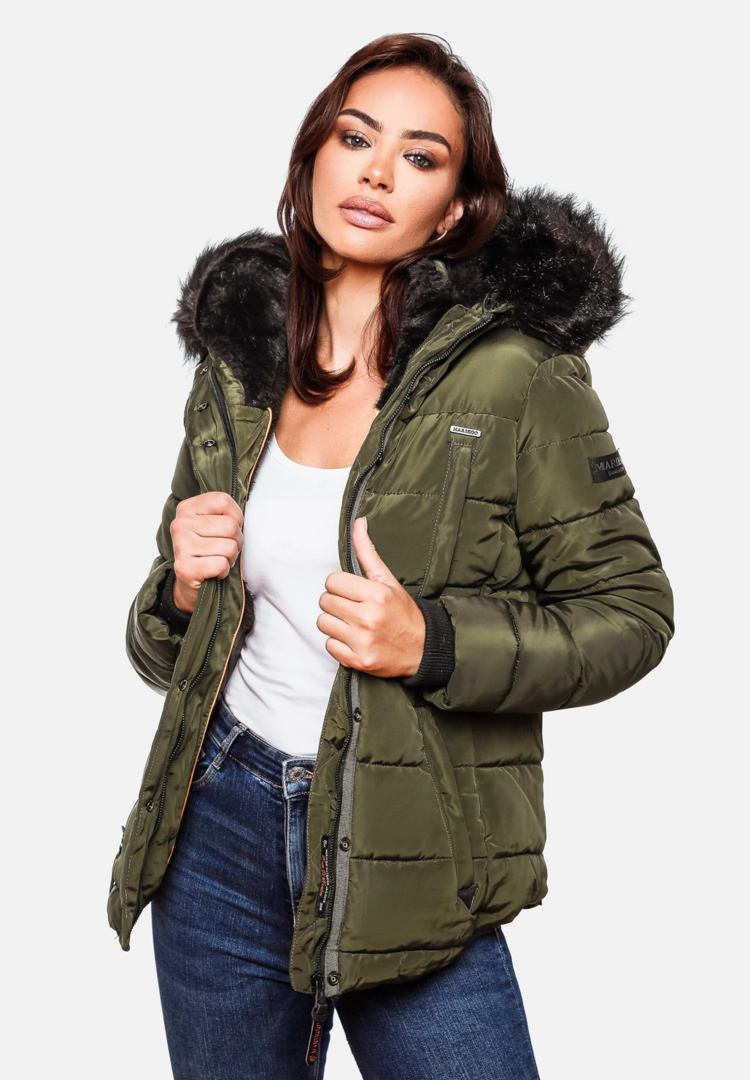 Marikoo LotusblüteGiacca InvernaleOlive Donna Giacche E Blazer M5M21G002-N11 4 Marikoo LotusblüteGiacca InvernaleOlive Donna Giacche E Blazer M5M21G002-N11 - immagine 4
