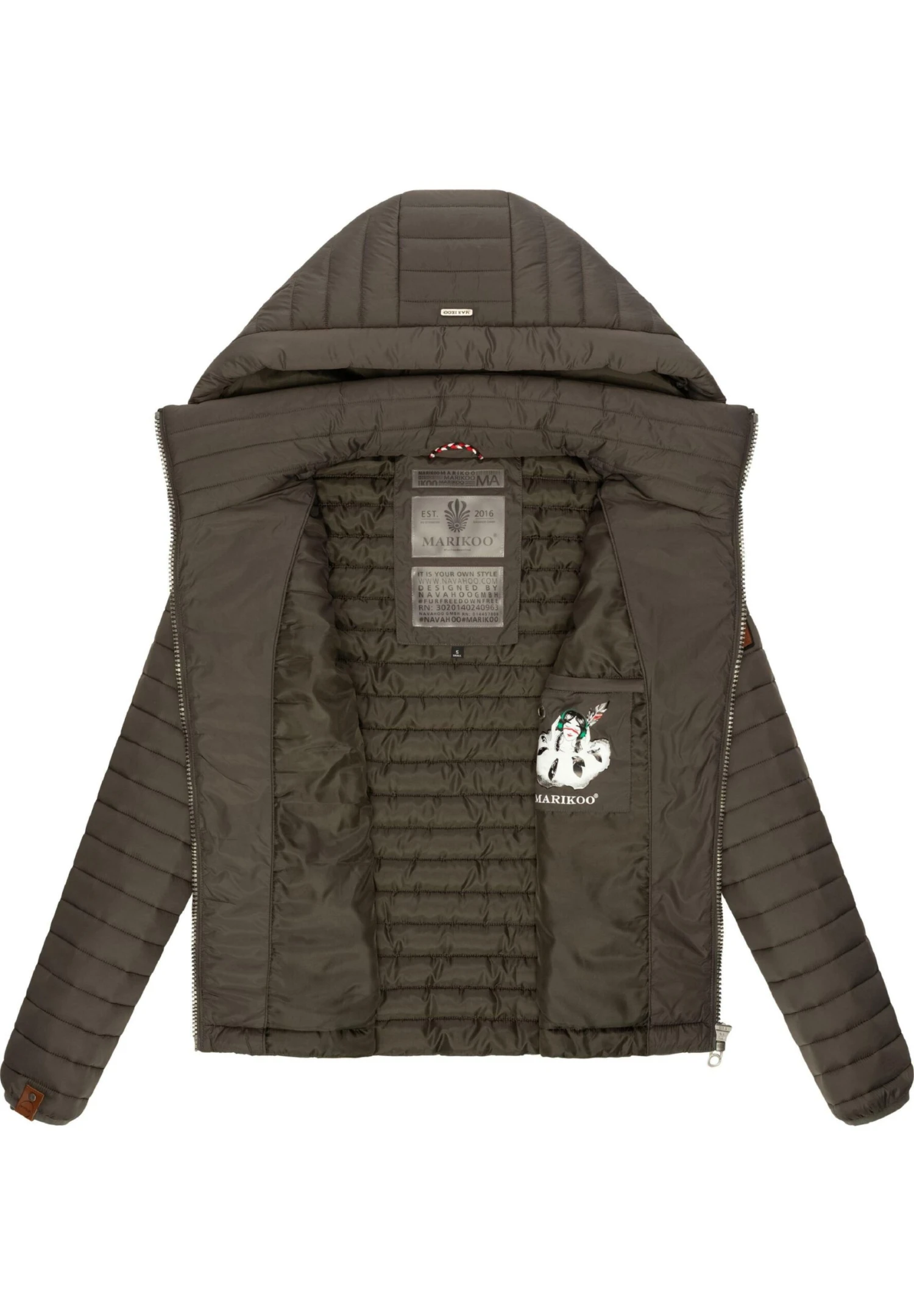 Marikoo LowenbabyGiacca Da Mezza StagioneDark Grey Donna Giacche E Blazer M5M21U00S-Q12 7 Marikoo LowenbabyGiacca Da Mezza StagioneDark Grey Donna Giacche E Blazer M5M21U00S-Q12 - immagine 7