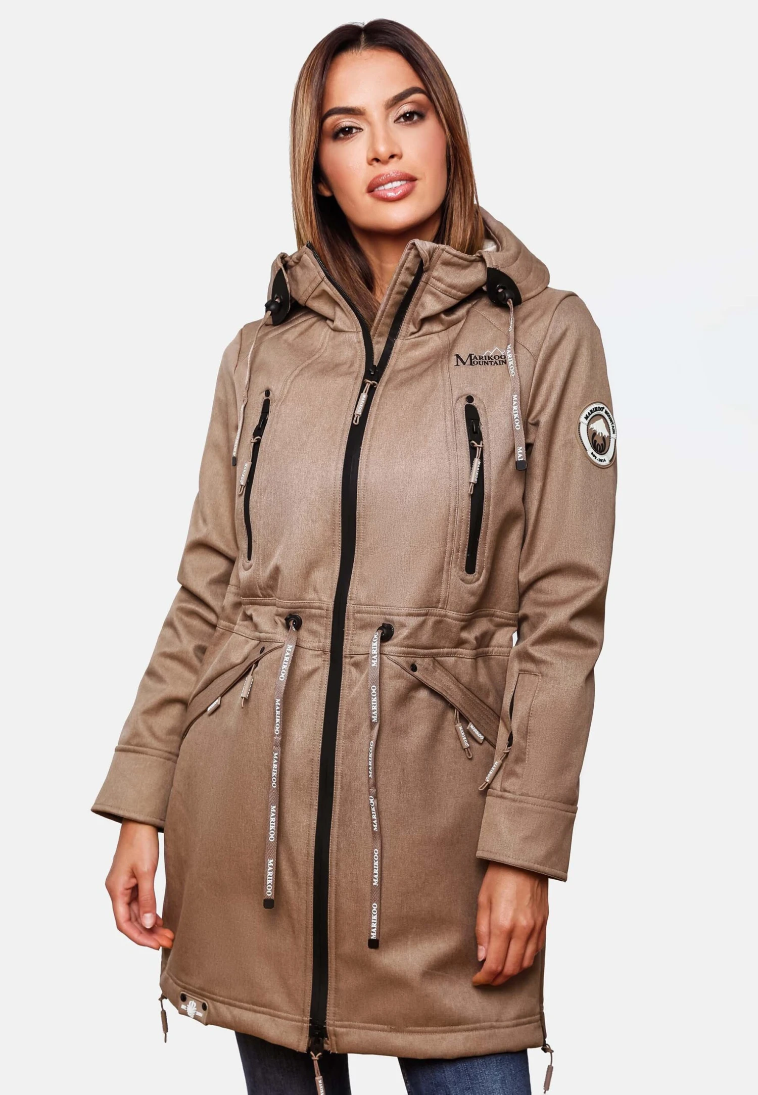 Marikoo Racquelle - Parka - Taupe Grey 1 Marikoo Racquelle - Parka - Taupe Grey