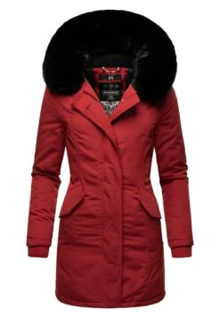 Marikoo KarmaaCappotto InvernaleBlood Red With Black Fur Donna Cappotti M5M21U00G-G14 -Marikoo Negozio 68643d4eee704ab19458edb144d7d9ee