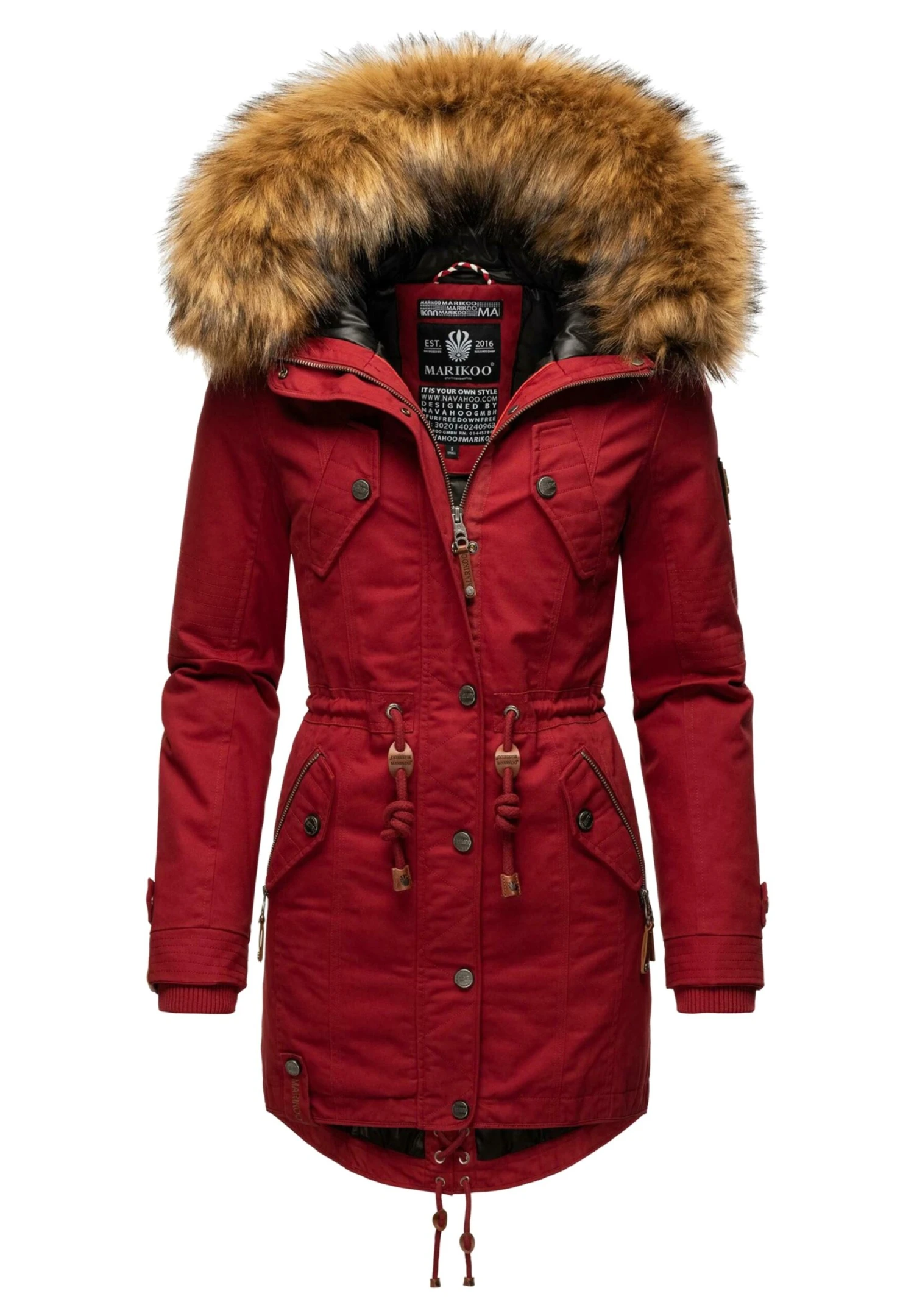 Marikoo Viva- Cappotto Invernale - Blood Red 1 Marikoo Viva- Cappotto Invernale - Blood Red