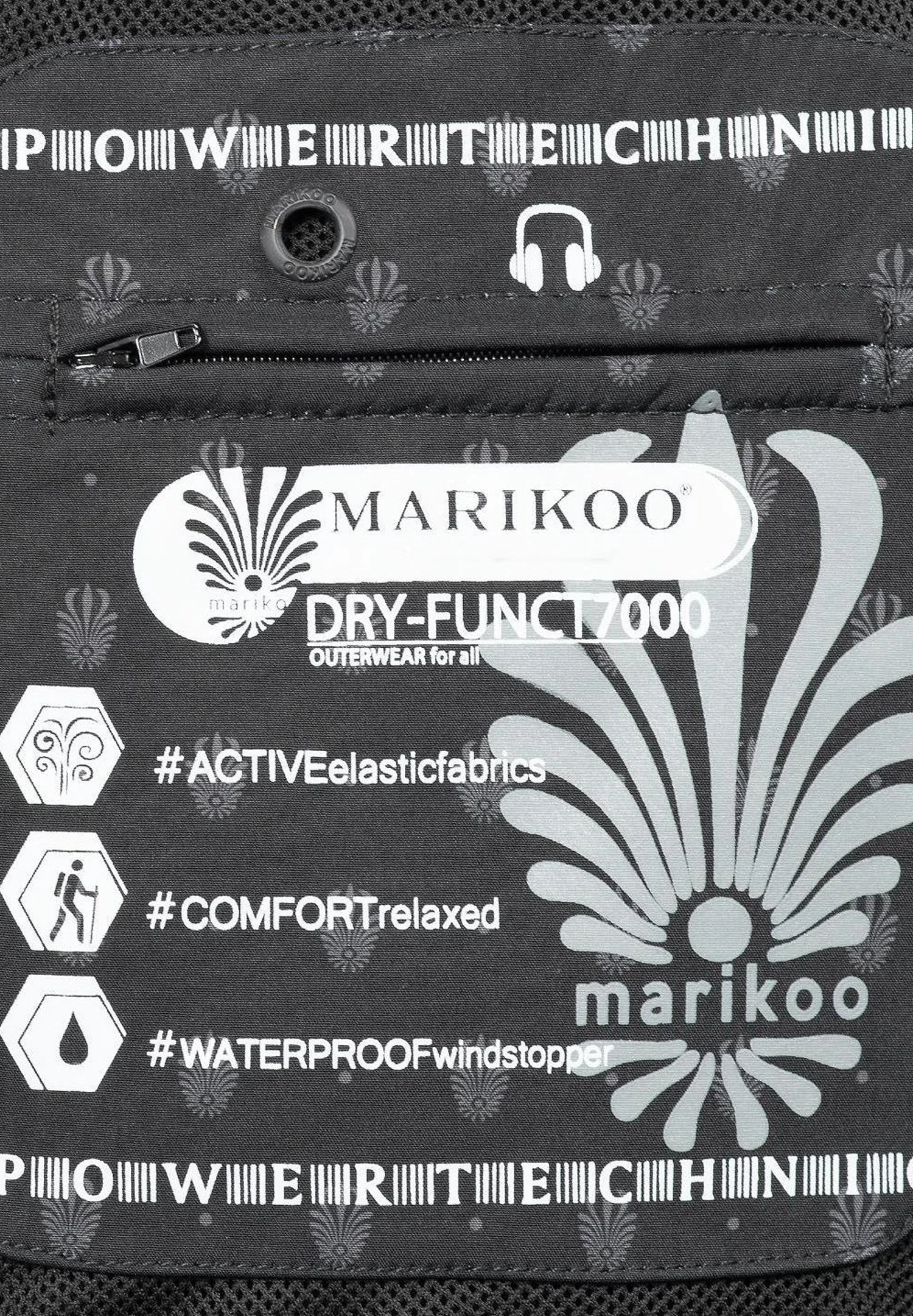 Marikoo ZimtzickeParkaBlack Melange Donna Giacche E Blazer M5M21U005-Q12 8 Marikoo ZimtzickeParkaBlack Melange Donna Giacche E Blazer M5M21U005-Q12 - immagine 8