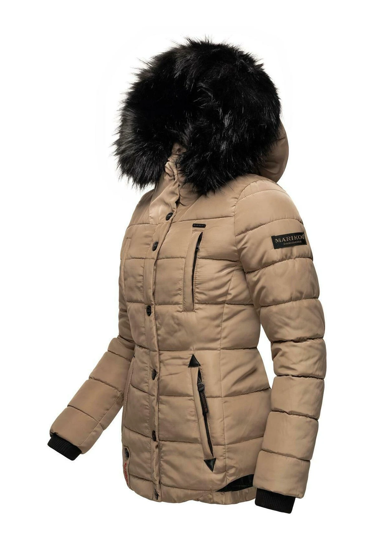 Marikoo LotusblüteGiacca InvernaleTaupe Donna Giacche E Blazer M5M21G002-B11 2 Marikoo LotusblüteGiacca InvernaleTaupe Donna Giacche E Blazer M5M21G002-B11 - immagine 2