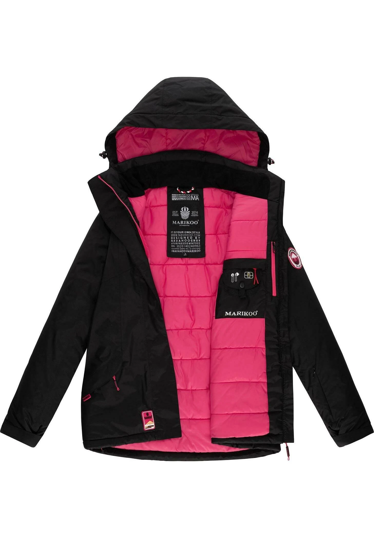 Marikoo Giacca InvernaleBlack Donna Giacche E Blazer M5M21U018-Q11 4 Marikoo Giacca InvernaleBlack Donna Giacche E Blazer M5M21U018-Q11 - immagine 4