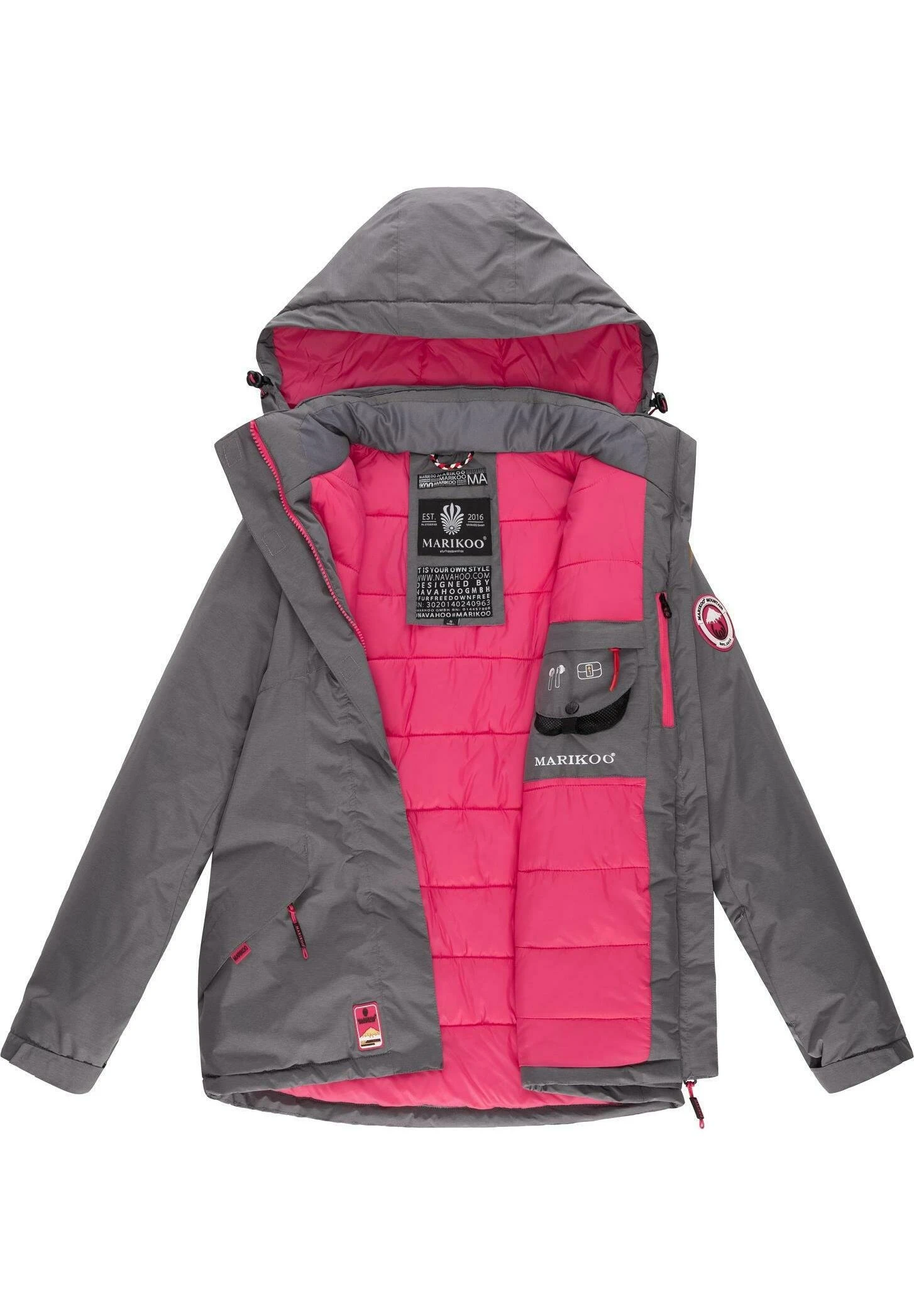 Marikoo Giacca InvernaleGrey Donna Giacche E Blazer M5M21U018-C12 4 Marikoo Giacca InvernaleGrey Donna Giacche E Blazer M5M21U018-C12 - immagine 4