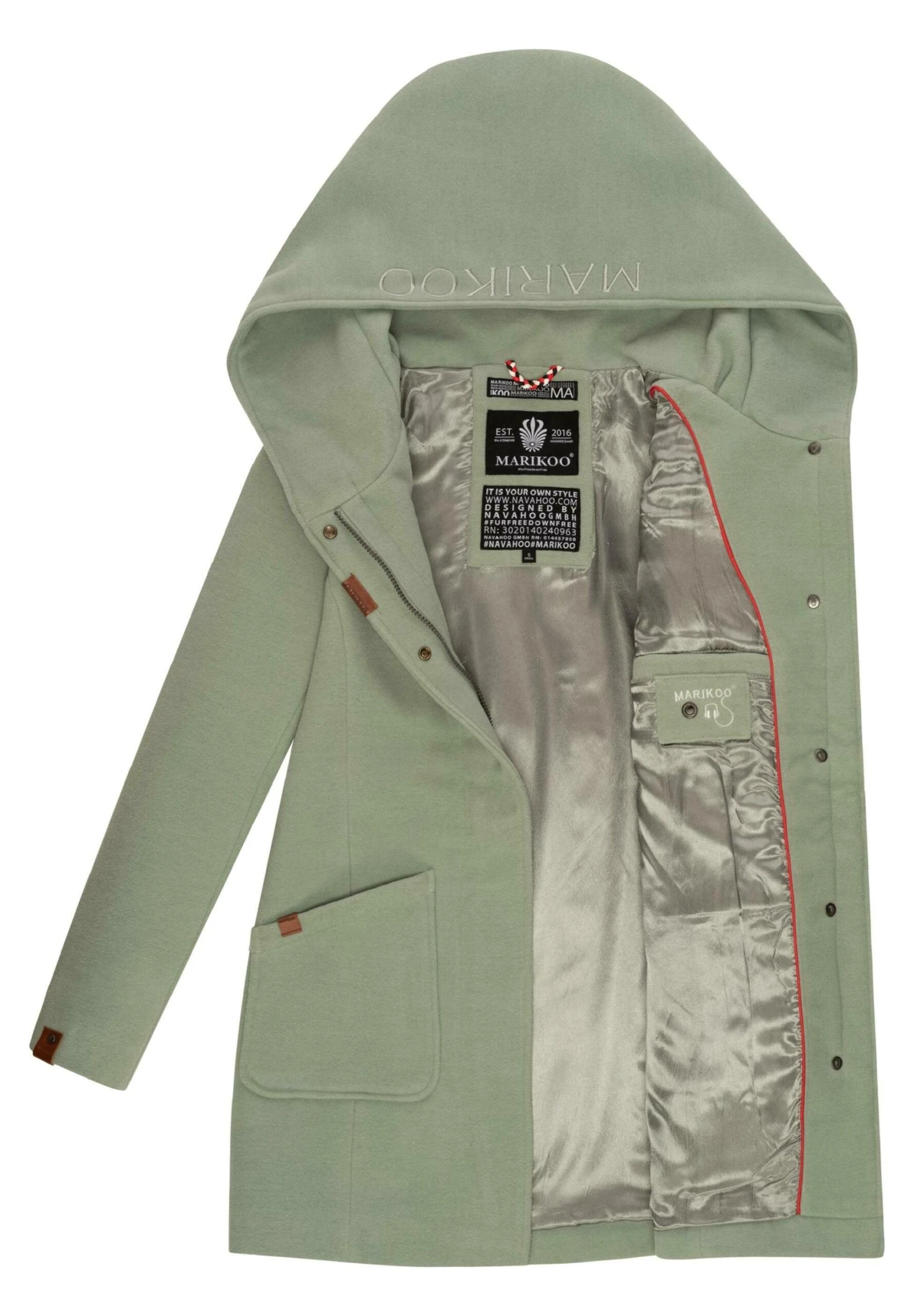 Marikoo Cappotto CortoSmoky Mint Donna Cappotti M5M21U00Q-M12 4 Marikoo Cappotto CortoSmoky Mint Donna Cappotti M5M21U00Q-M12 - immagine 4