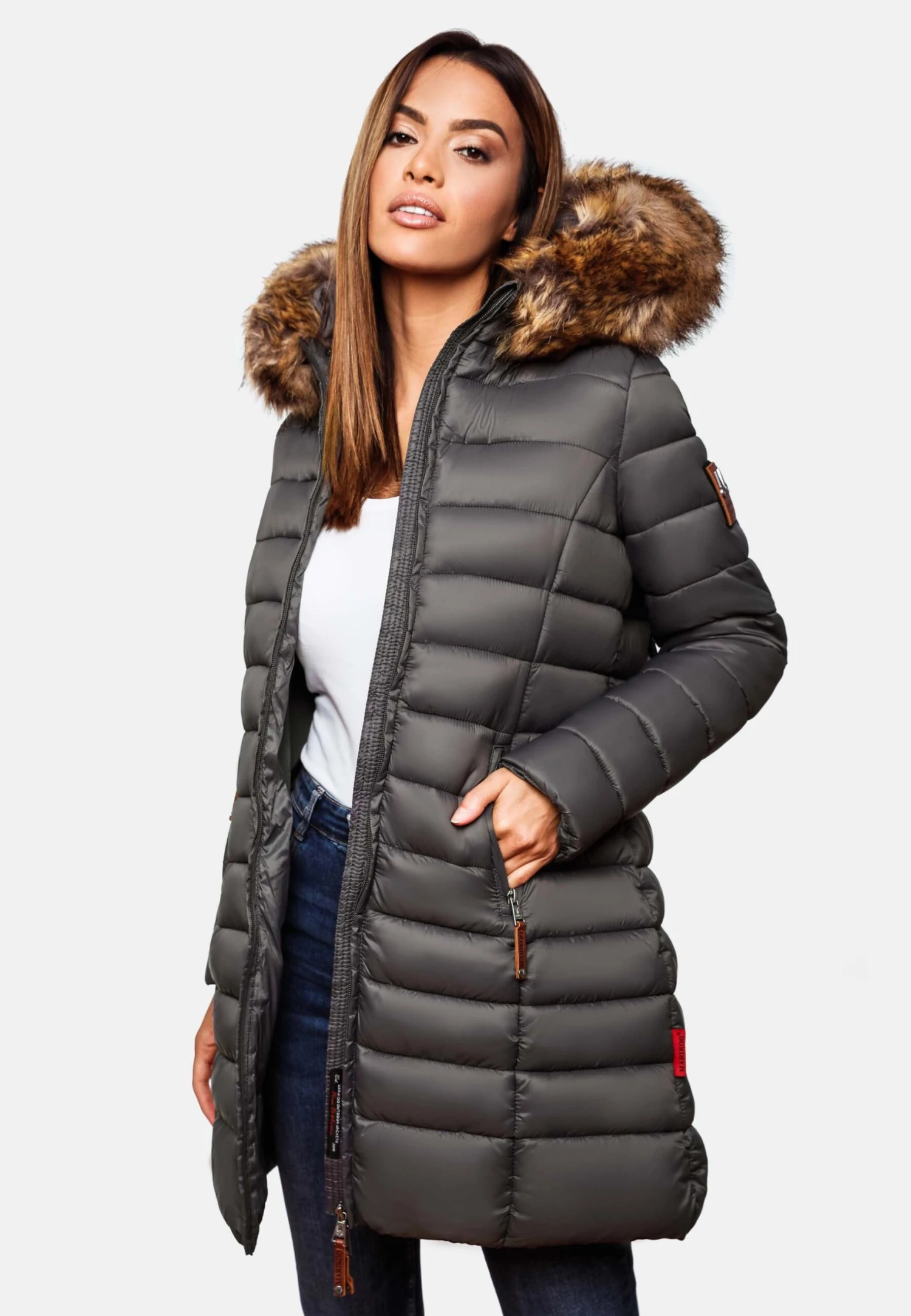 Marikoo SteppCappotto InvernaleGrey Donna Cappotti M5M21U001-C12 3 Marikoo SteppCappotto InvernaleGrey Donna Cappotti M5M21U001-C12 - immagine 3