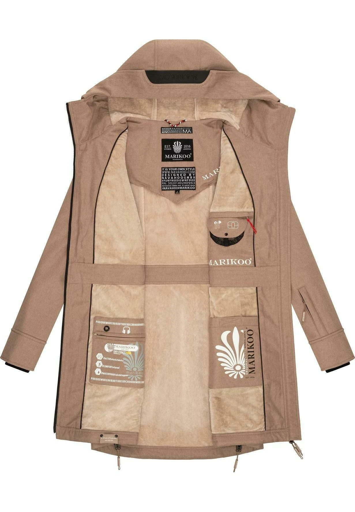 Marikoo Racquelle - Parka - Taupe Grey 8 Marikoo Racquelle - Parka - Taupe Grey - immagine 8