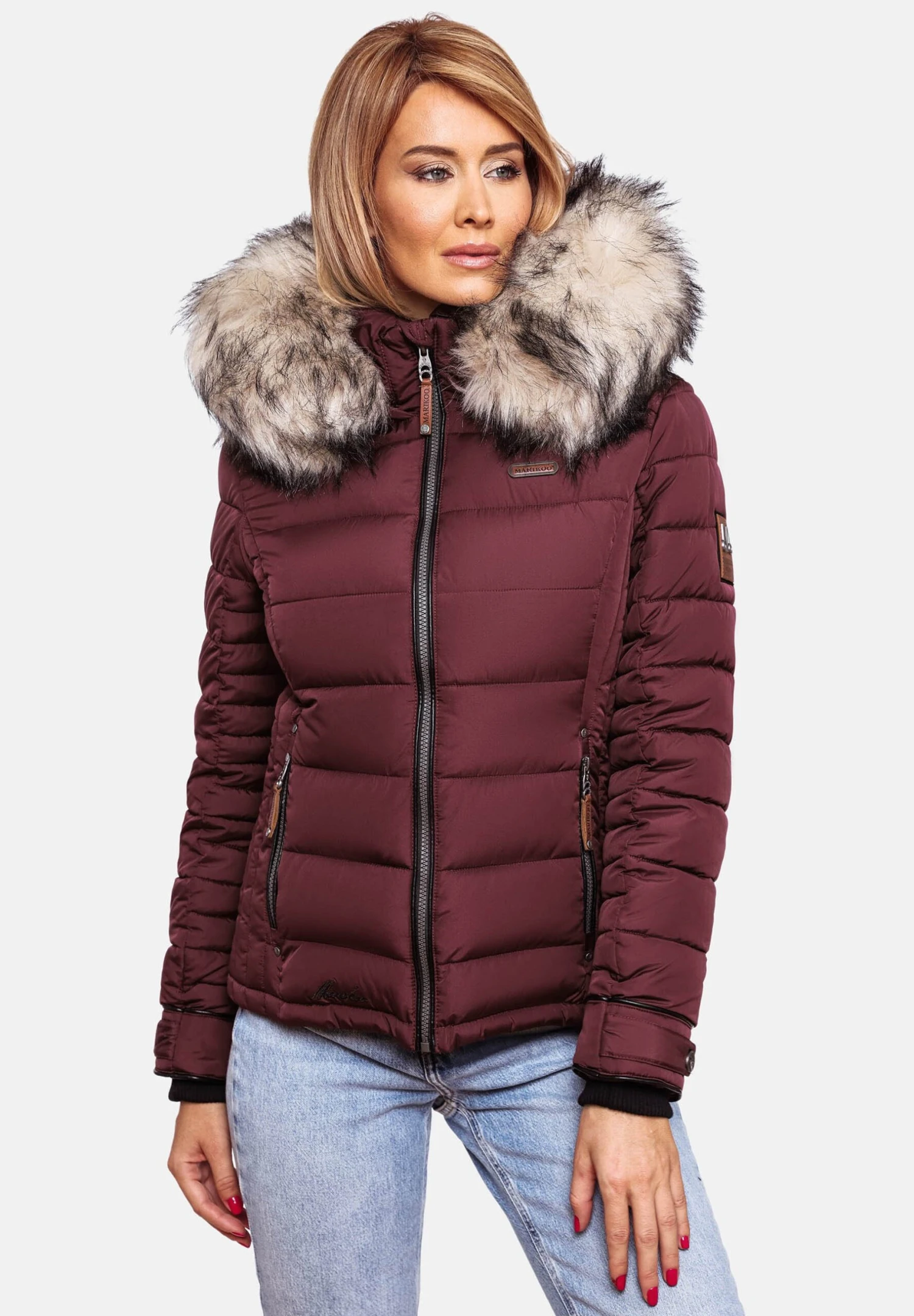 Marikoo LerikaaGiacca InvernaleDark Red Melange Donna Giacche E Blazer M5M21U016-G12 1 Marikoo LerikaaGiacca InvernaleDark Red Melange Donna Giacche E Blazer M5M21U016-G12