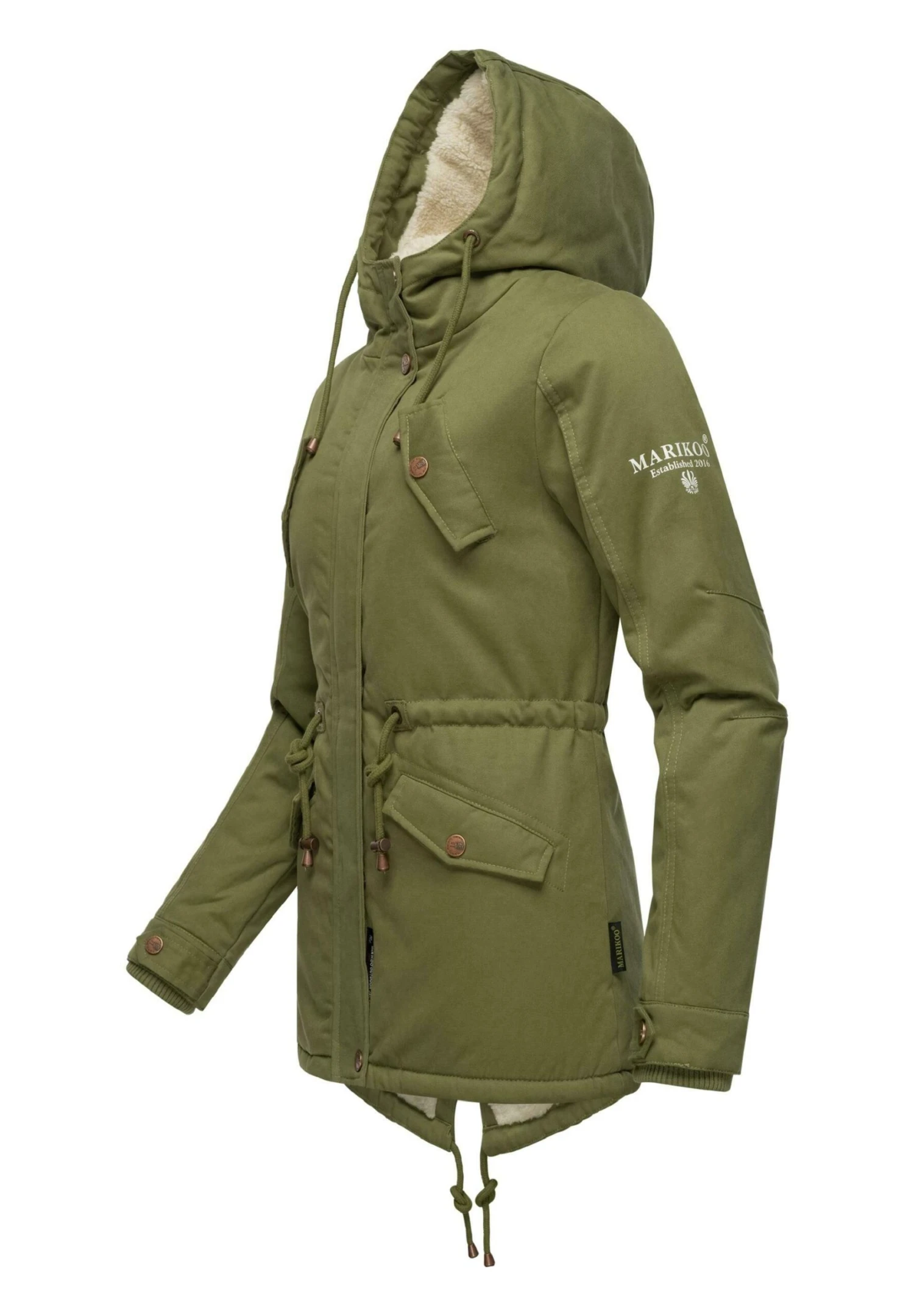 Marikoo Manolya - Cappotto Invernale - Dusty Olive 2 Marikoo Manolya - Cappotto Invernale - Dusty Olive - immagine 2