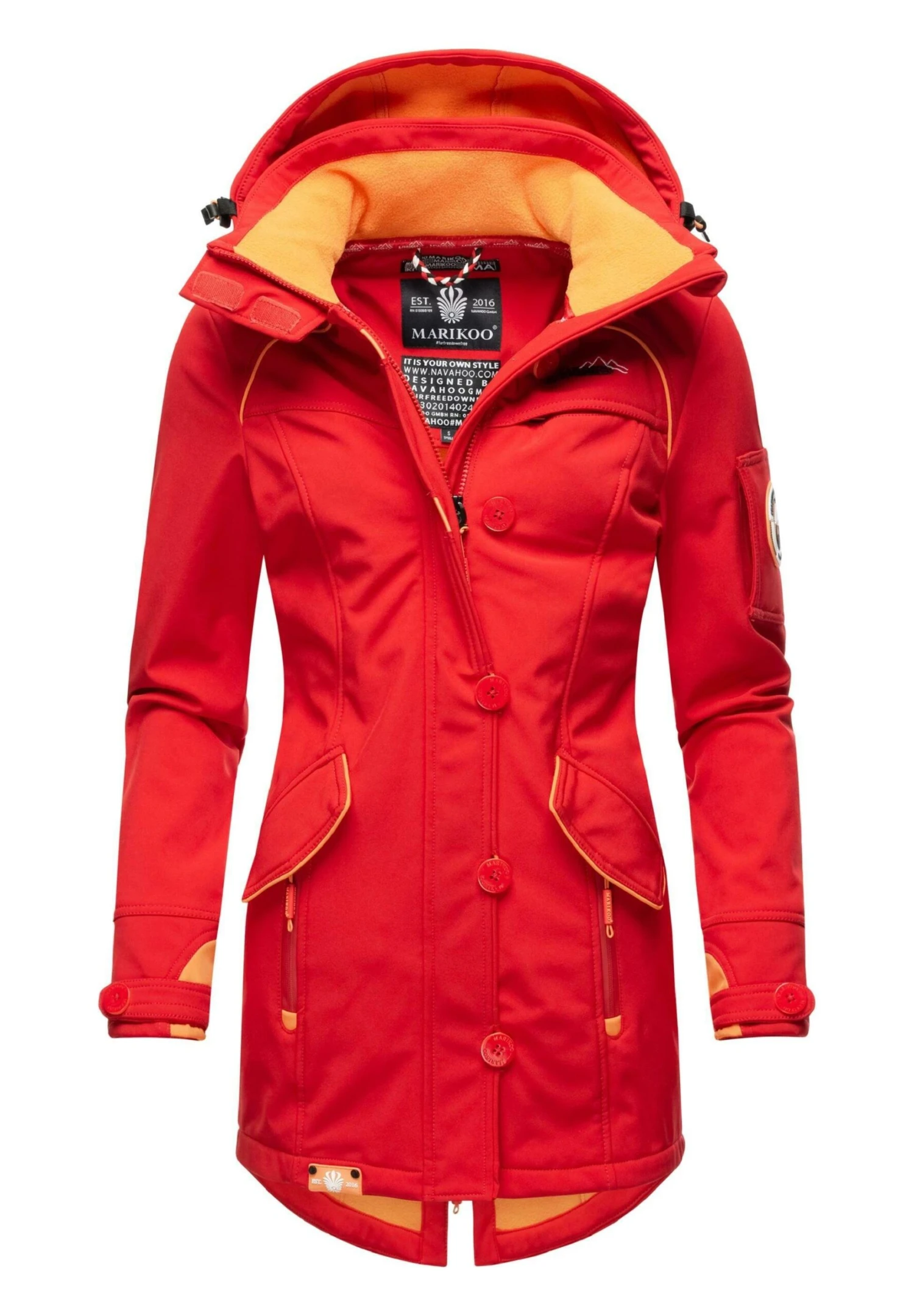 Marikoo Soulinaa - Parka - Light Red 1 Marikoo Soulinaa - Parka - Light Red