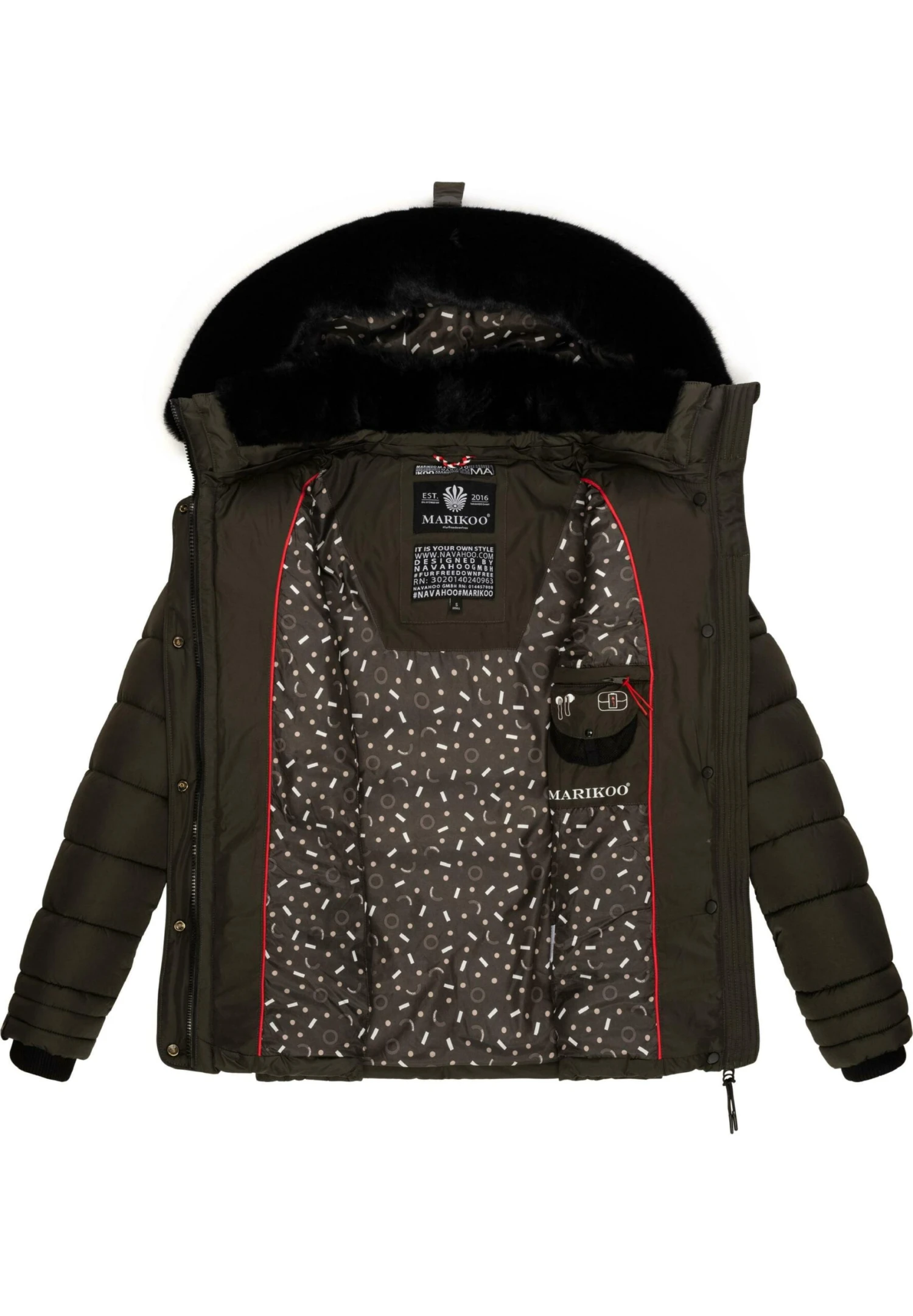 Marikoo QesraaGiacca InvernaleDark Grey Donna Giacche E Blazer M5M21U01E-C11 6 Marikoo QesraaGiacca InvernaleDark Grey Donna Giacche E Blazer M5M21U01E-C11 - immagine 6