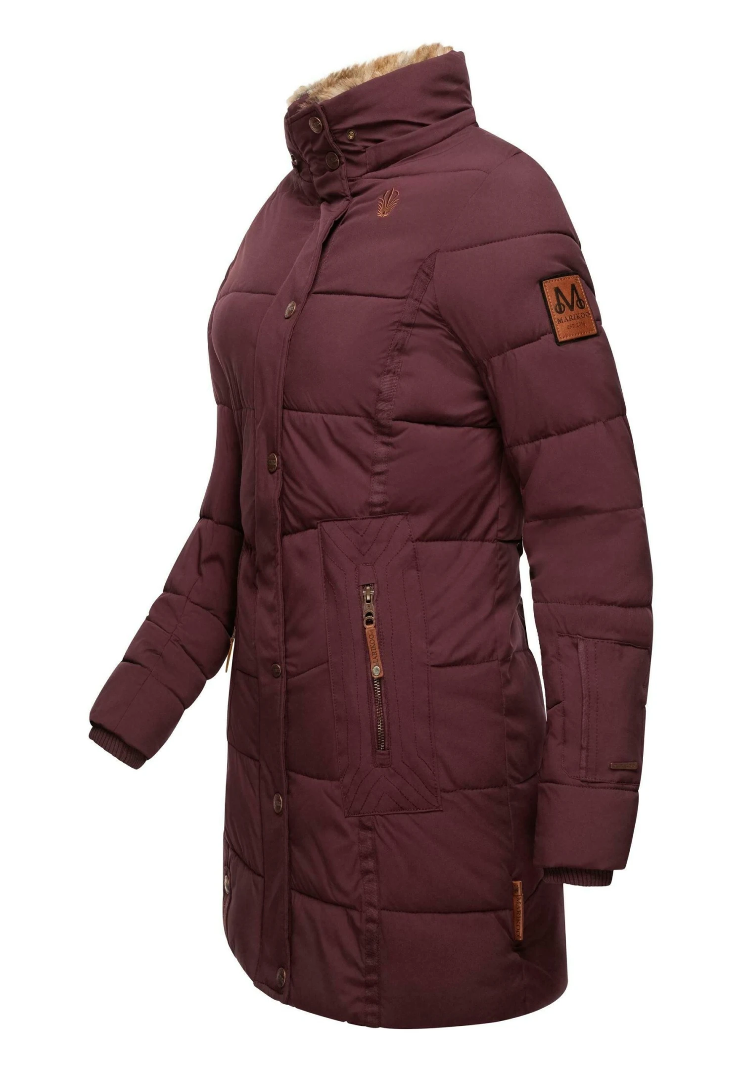 Marikoo LieblingsCappotto InvernaleDark Red Melange Donna Cappotti M5M21U00F-G12 5 Marikoo LieblingsCappotto InvernaleDark Red Melange Donna Cappotti M5M21U00F-G12 - immagine 5