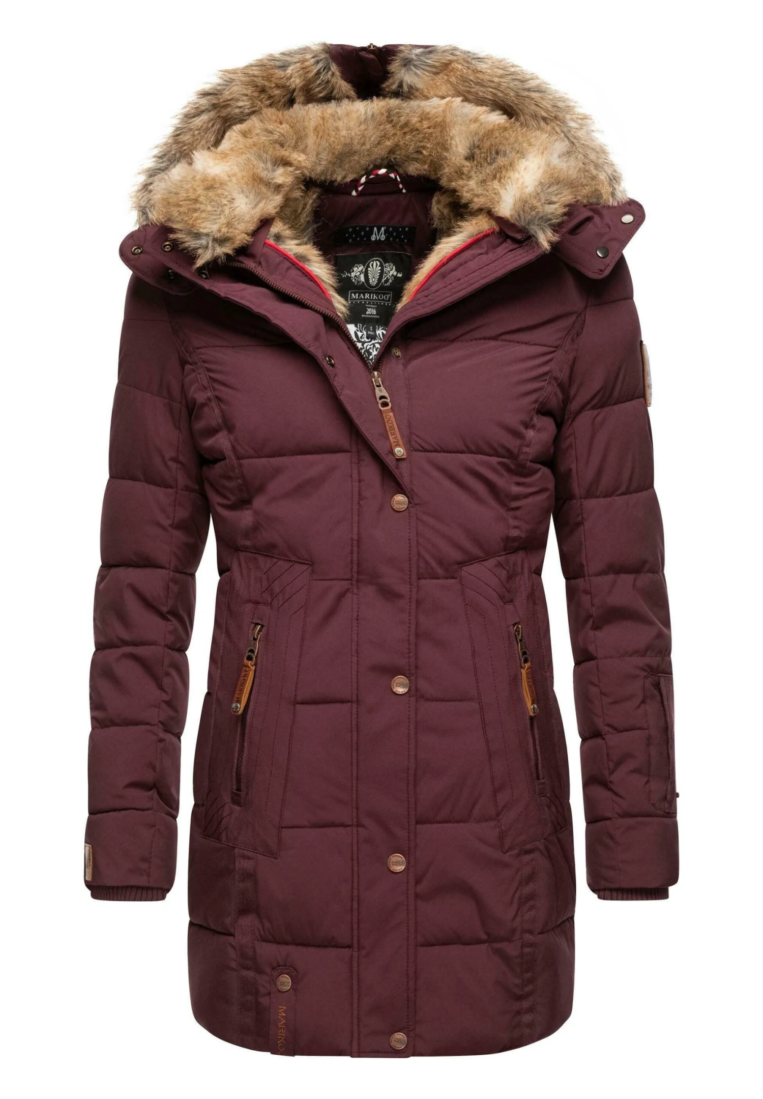Marikoo LieblingsCappotto InvernaleDark Red Melange Donna Cappotti M5M21U00F-G12 1 Marikoo LieblingsCappotto InvernaleDark Red Melange Donna Cappotti M5M21U00F-G12