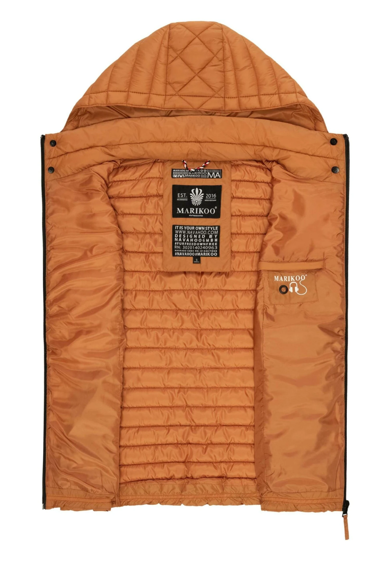 Marikoo HasenpfoteSmanicatoRusty Cinnamon Donna Giacche E Blazer M5M21U01B-H13 3 Marikoo HasenpfoteSmanicatoRusty Cinnamon Donna Giacche E Blazer M5M21U01B-H13 - immagine 3