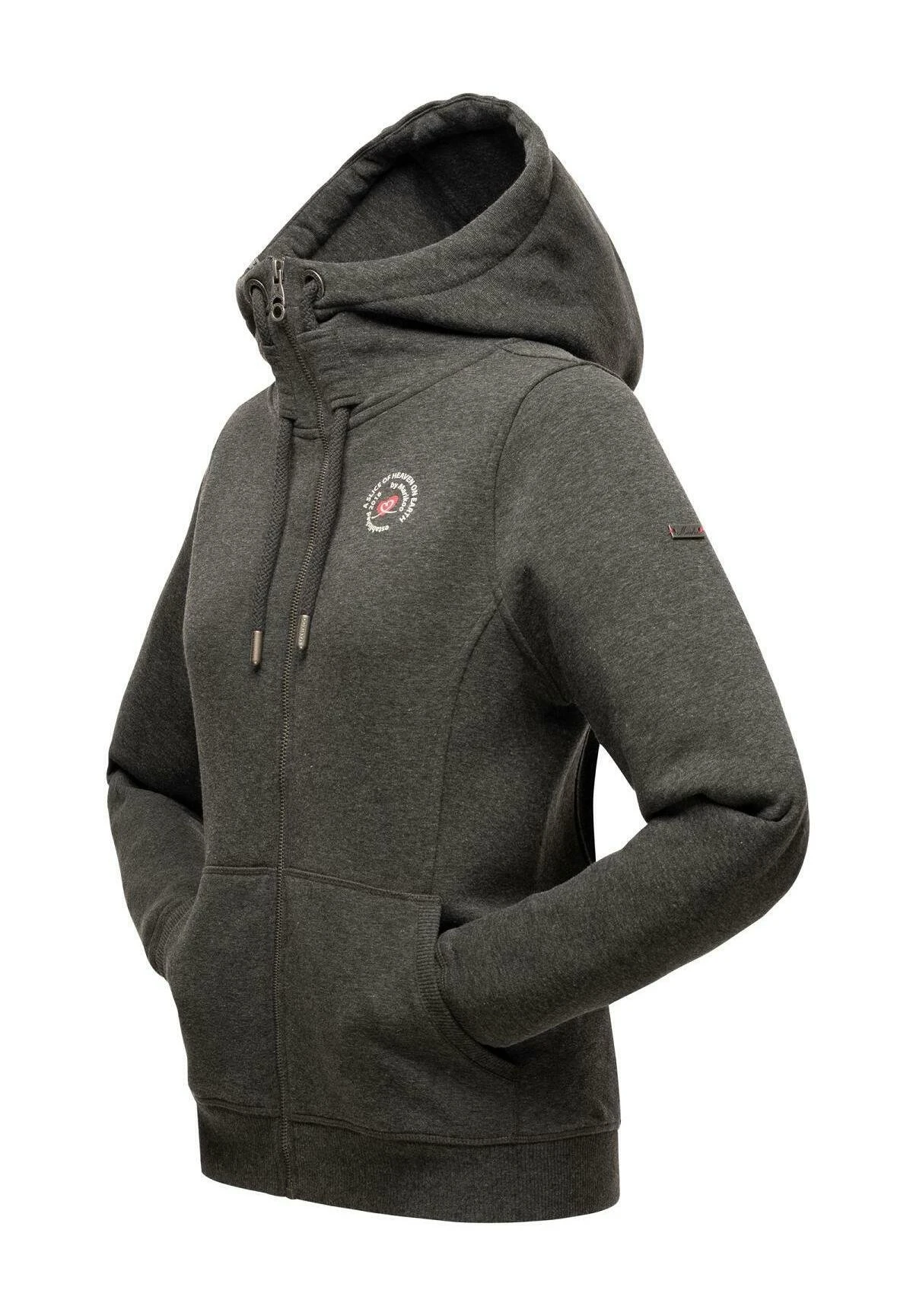 Marikoo SetsunaaFelpa Con ZipDarkgreymelange Donna Felpe M5M21J001-C11 2 Marikoo SetsunaaFelpa Con ZipDarkgreymelange Donna Felpe M5M21J001-C11 - immagine 2