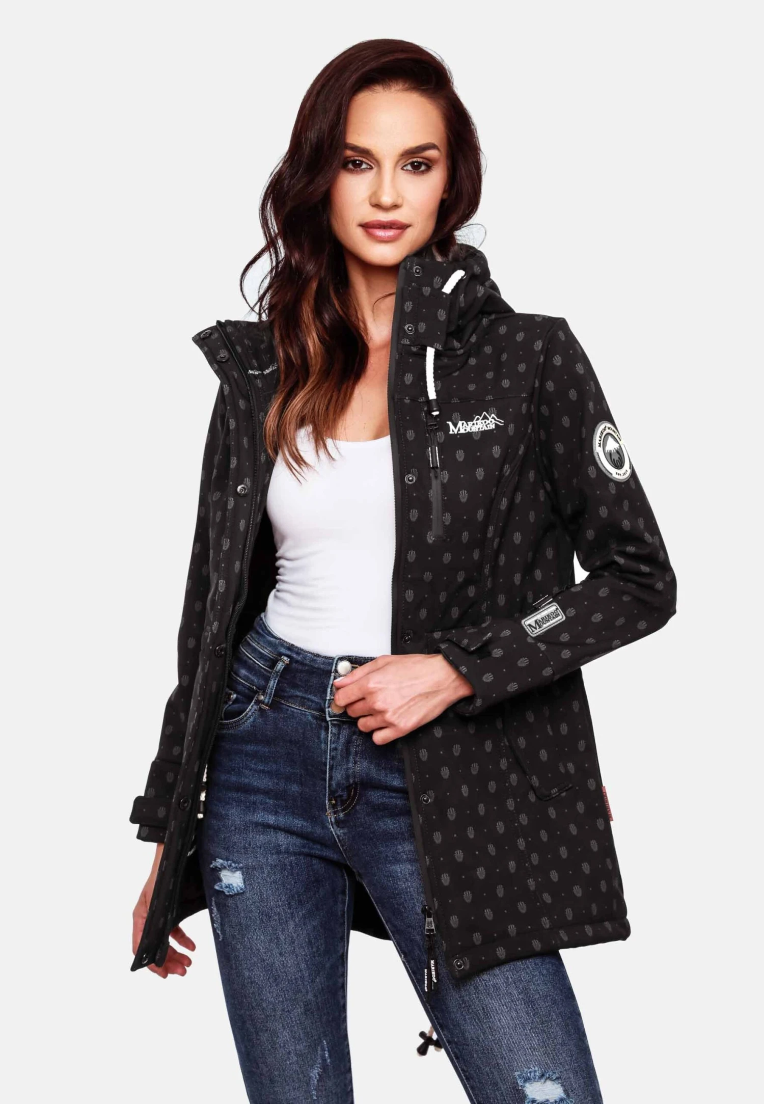 Marikoo ZimtzickeParkaBlack Melange Donna Giacche E Blazer M5M21U005-Q12 4 Marikoo ZimtzickeParkaBlack Melange Donna Giacche E Blazer M5M21U005-Q12 - immagine 4