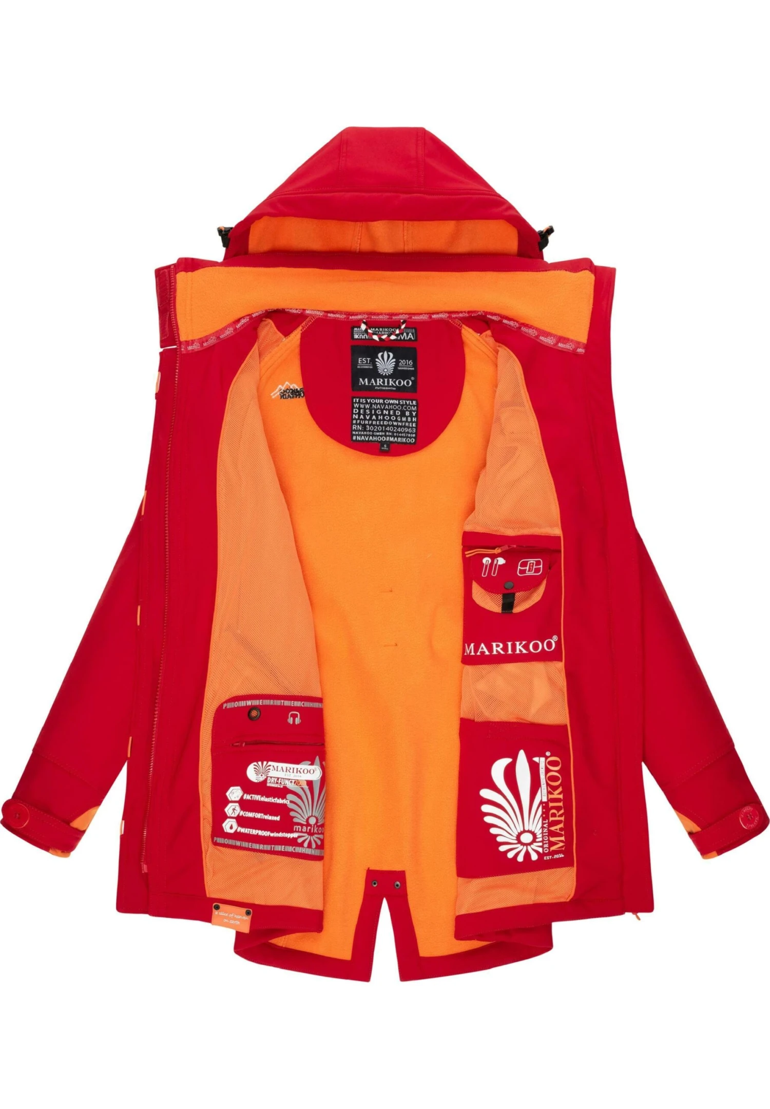 Marikoo Soulinaa - Parka - Light Red 4 Marikoo Soulinaa - Parka - Light Red - immagine 4
