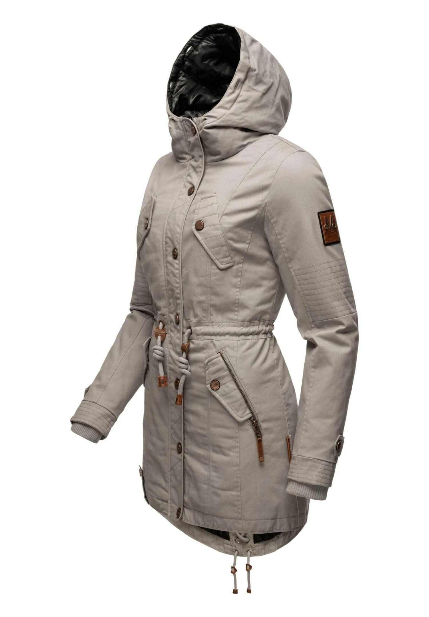 Marikoo Viva Cappotto InvernaleZinc Grey Donna Cappotti M5M21U00N-C13 4 Marikoo Viva Cappotto InvernaleZinc Grey Donna Cappotti M5M21U00N-C13 - immagine 4