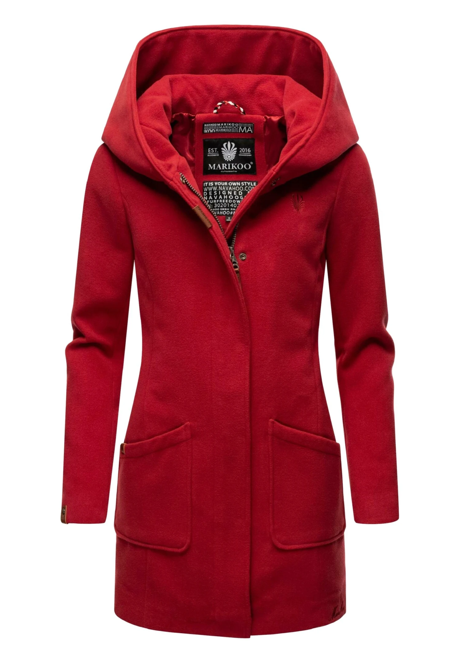 Marikoo Cappotto Corto - Blood Red 1 Marikoo Cappotto Corto - Blood Red
